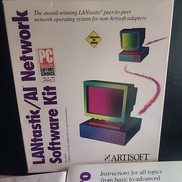 Artisoft LANtastic 5.0 AI Network Single Node Operating System Software Kit - Picture 7 of 12